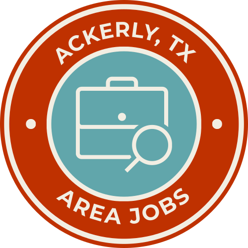 Ackerly, TX AREA JOBS logo